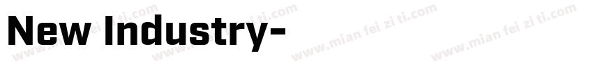 New Industry字体转换